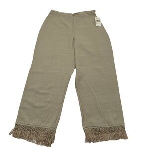 New City Girl Nancy Bolen Sz 10P Cropped Capri Pants Embellished NWT Rt $90 VTG